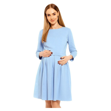 Tehotenské a dojčiace šaty Celeste modré PeeKaBoo
