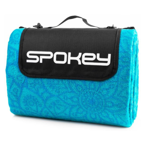 Spokey PICNIC MANDALA Picnic blanket with strap, turquoise, 180 x 210 cm