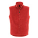 B&amp;C Unisex fleecová vesta FU705 Red