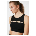 Trendyol Black Supported Cut Out Sports Bra