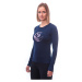 SENSOR MERINO ACTIVE PT FOX dámske tričko dl.rukáv deep blue