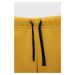 Bavlnené šortky United Colors of Benetton žltá farba, jednofarebné, nastaviteľný pás