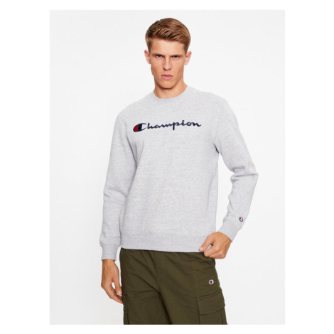 Champion Mikina Crewneck Sweatshirt 219204 Sivá Comfort Fit