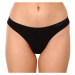 Women's thong Gina bamboo black