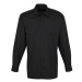 Premier Workwear Unisex pilotná košeľa s dlhým rukávom PR210 Black