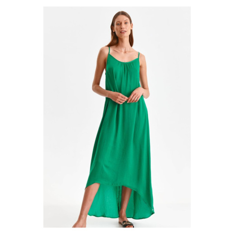Zelené asymetrické maxi šaty SSU4099 Top Secret