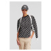 Sveter Karl Lagerfeld Kl Monogram Short Cardigan Kl Monogram Black/White