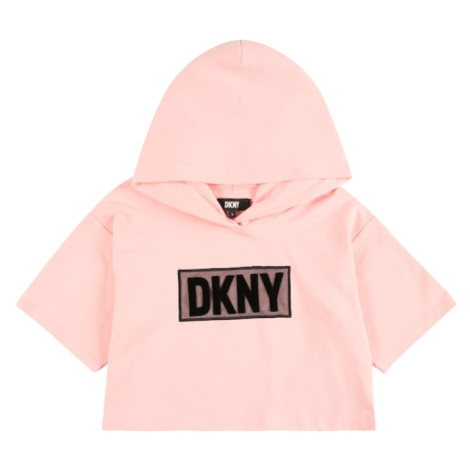 DKNY Tričko  svetloružová / čierna