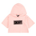 DKNY Tričko  svetloružová / čierna