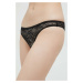 Brazílske nohavičky Moschino Underwear 3-pak čierna farba,
