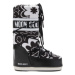 Dámske vysoké zimné topánky MOON BOOT MB ICON FLOWER-NA02 BLACK WHITE