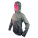 HAVEN Cyklistická zateplená bunda - THERMOTEC WOMEN - šedá/ružová