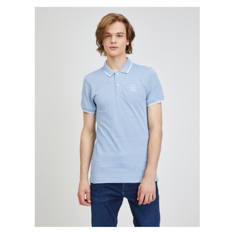 Light Blue Polo T-Shirt Blend Nate - Men