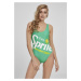 Ladies Sprite Logo Swimsuit Green