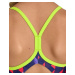 Arena girls carnival swimsuit lightdrop back soft green/multi