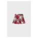 Detská sukňa s prímesou vlny Mayoral červená farba, mini, áčkový strih