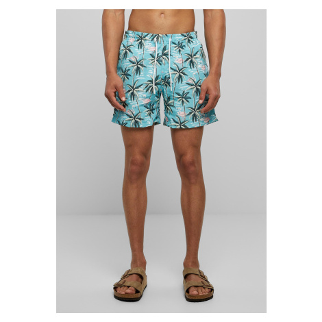 Patterned Tropical Bird Swimsuit Shorts AOP Urban Classics