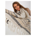 Beige knitted scarf