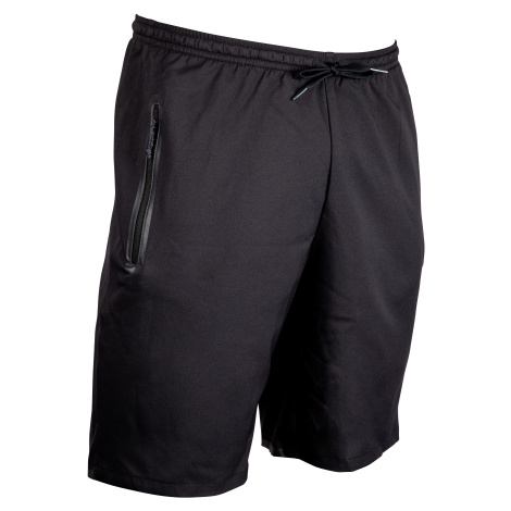 Futbalové šortky s vreckami na zips VIRALTO ZIP čierne KIPSTA