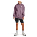 Fialová mikina Under Armour Essential Flc OS Hoodie