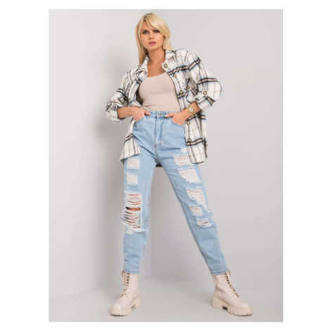 Penny RUE PARIS light blue ripped mom fit jeans