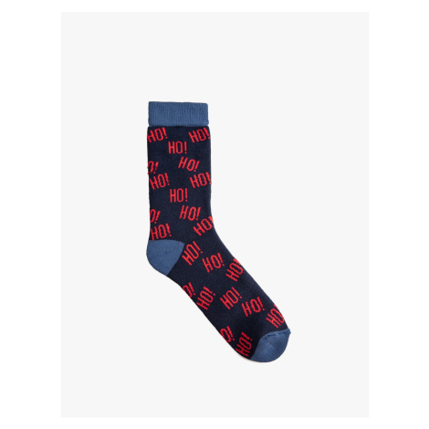 Koton Christmas Printed Crewneck Socks