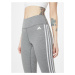 ADIDAS PERFORMANCE Športové nohavice 'Train Essentials 3-Stripes High-Waisted'  sivá melírovaná 