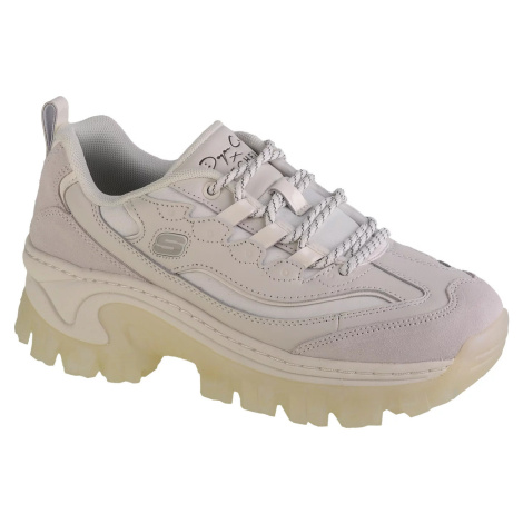 BÉŽOVÉ DÁMSKE SNEAKERSY NA PLATFORME SKECHERS HI-RÝDZE - DOJA CAT ' LITE PREMIUM 177940-WHT