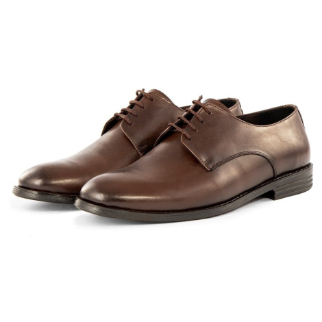 Ducavelli Pierro Genuine Leather Men's Classic Shoes, Derby Classic Shoes, Lace-Up Classic Shoes