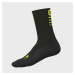 ALÉ Cyklistické ponožky klasické - STRADA 2.0 WINTER - žltá/čierna