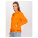 NEÓNOVO-ORANŽOVÁ DÁMSKA MIKINA NA ZIPS RV-BL-7809.37X-ORANGE