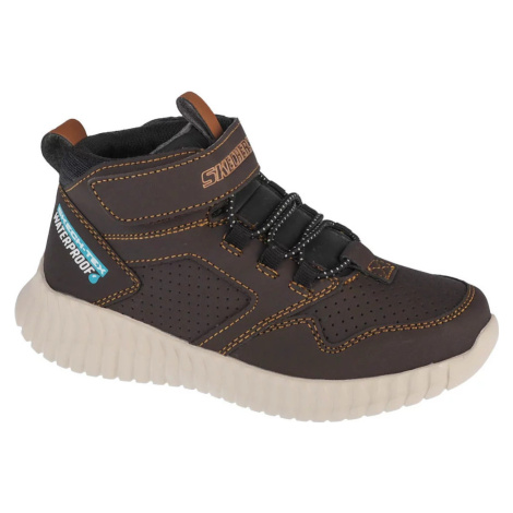 HNEDÉ CHLAPČENSKÉ ČLENKOVÉ TOPÁNKY SKECHERS ELITE FLEX-HYDROX 97895L-CHOC