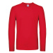 B&amp;C Pánske tričko s dlhým rukávom TU05T Red
