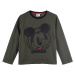 Khaki chlapčenské tričko s dlhým rukávom Mickey Mouse