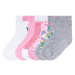 lupilu® Dievčenské ponožky, 7 párov (kvety/ružová/sivá/biela)