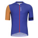 HOLOKOLO Cyklistický dres s krátkym rukávom - GREAT ELITE - oranžová/modrá