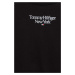 Detské bavlnené tričko Tommy Hilfiger čierna farba,