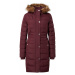 HOLLISTER Zimný kabát  svetlohnedá / rubínová