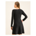 DKNY Úpletové šaty P9HO8256 Čierna Regular Fit