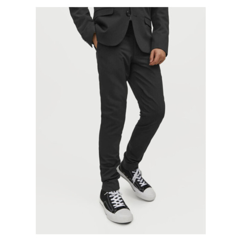 Jack&Jones Junior Bavlnené nohavice Solar 12203547 Čierna Slim Fit