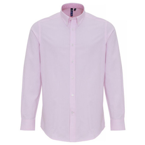 Premier Workwear Pánska košeľa oxford s dlhým rukávom PR238 White