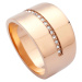Esprit Štýlový bronzový prsteň so zirkónmi ESRG0100221 53 mm
