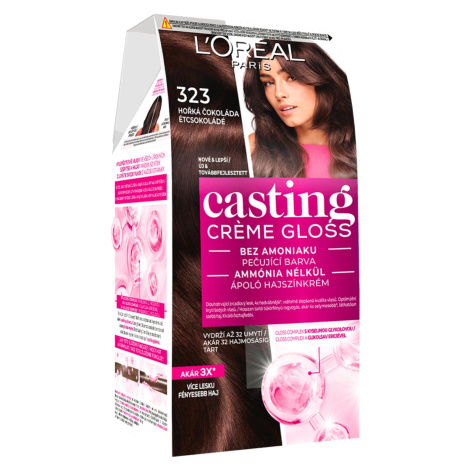 Preliv bez amoniaku Loréal Casting Créme Gloss - 323 horká čokoláda - L’Oréal Paris + darček zad