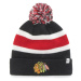 47 NHL CHICAGO BLACKHAWKS BREAKAWAY CUFF KNIT Zimná čiapka, čierna, veľkosť