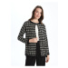 LC Waikiki Women's Knitted Cardigan with Crew Neck Pattern