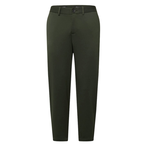 JACK & JONES Chino nohavice 'KARL PHIL'  tmavozelená