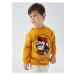 LC Waikiki Long Sleeve Nostalgic Monkey Printed Unisex Baby Hoodie