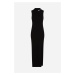 Šaty Karl Lagerfeld Jeans Klj Knitted Long Slvless Dress Black