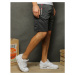 Men's short sweatpants, dark gray SX2005