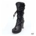topánky na podpätku NEW ROCK 5815-S10 Čierna